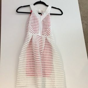 White and pink girls dress